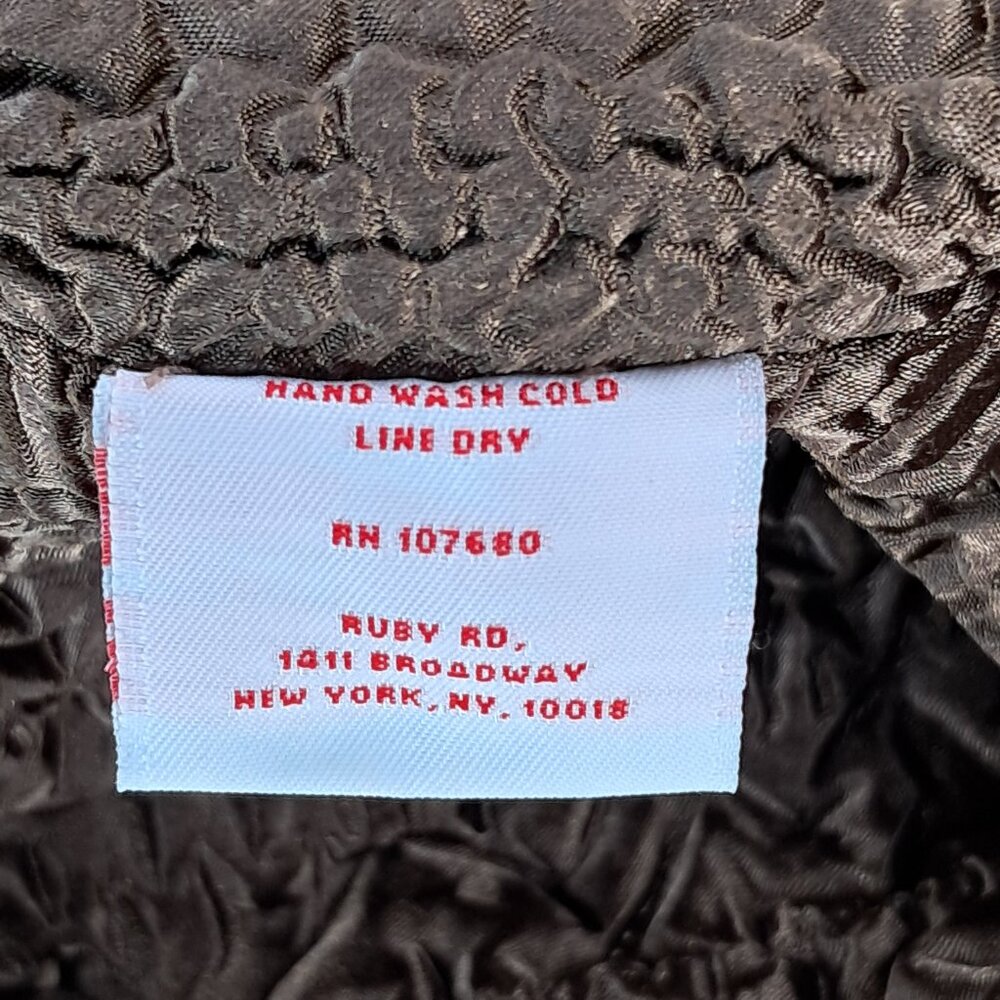 Ruby Rd. Brown Floral Jacket Polyester Full Zip W… - image 8